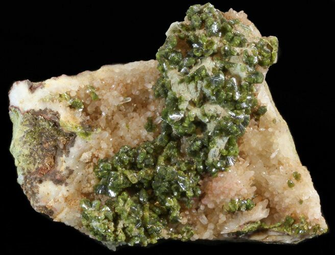 Lustrous, Epidote Crystal Cluster - Morocco #40875